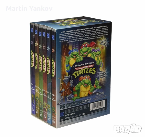 Костенурките Нинджа - Teenage Mutant Ninja Turtles DVD boxset колекция анимация, снимка 2 - Анимации - 52448219