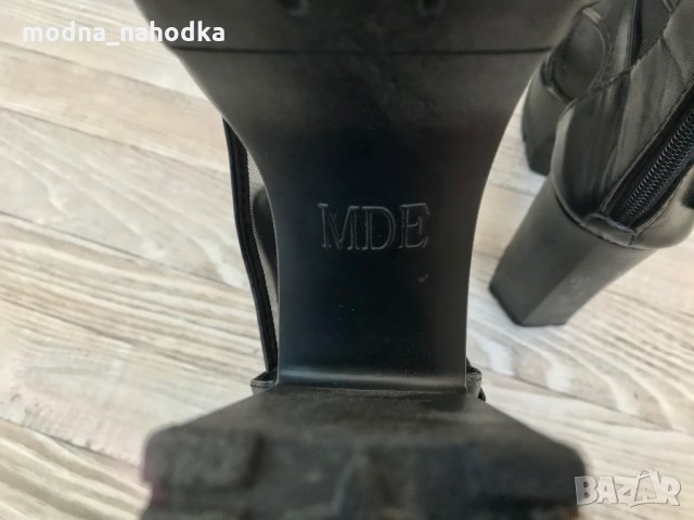 Секси черни обувки MDE на платформа с ток, снимка 6 - Други - 35752418