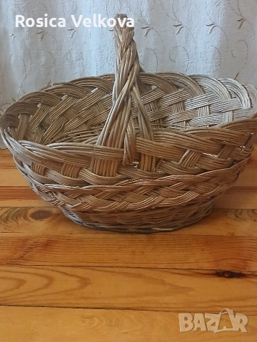 Ръчно плетена кошница , снимка 2 - Декорация за дома - 53868758