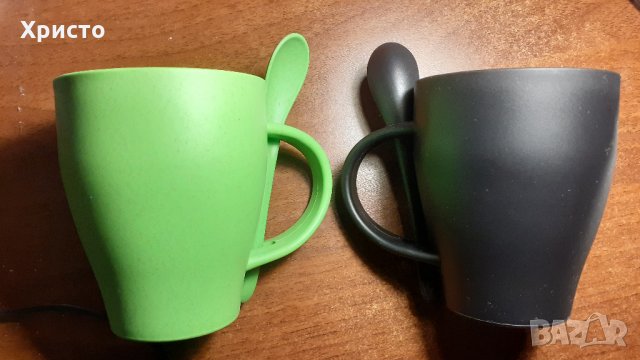 чаша за чай и кафе с лъжичка ЕКО тип МЪГ бамбук с РР, снимка 3 - Чаши - 35748553