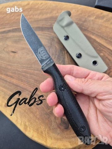 Фиксиран нож ESEE ROWEN,фултанг DC53 с тактическа кания Kydex, снимка 8 - Ножове - 53769281