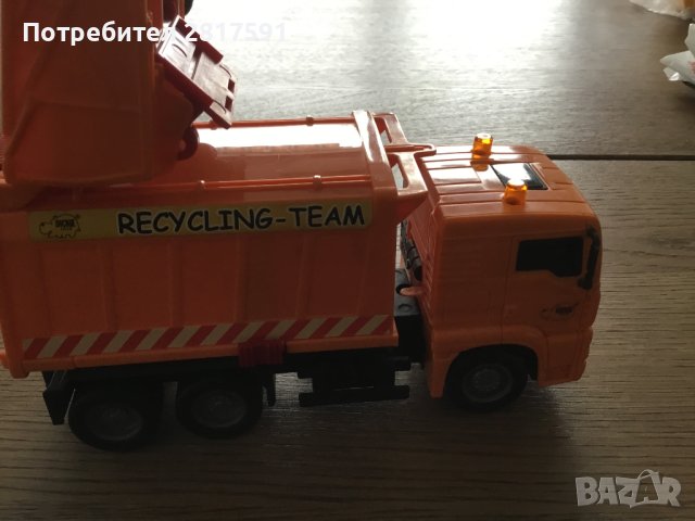 Детска играчка камион за боклукчийски камион, снимка 5 - Коли, камиони, мотори, писти - 42622037