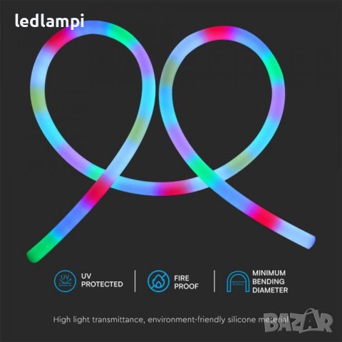 LED Неон Флекс MAGIC 24W/m RGB 24V 5m, снимка 3 - Лед осветление - 40659398