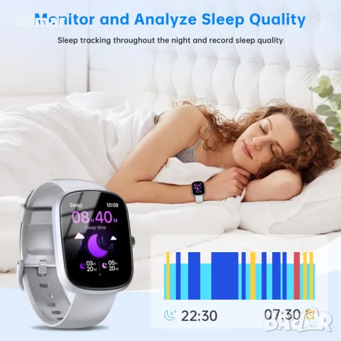 Смарт часовник за мъже, жени (отговаряне/осъществяване на повикване), 1,91" TFT екран, снимка 7 - Смарт часовници - 49517198