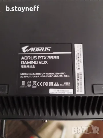 Външна видеокарта AORUS RTX 3080 GAMING BOX, снимка 5 - Видеокарти - 56060982