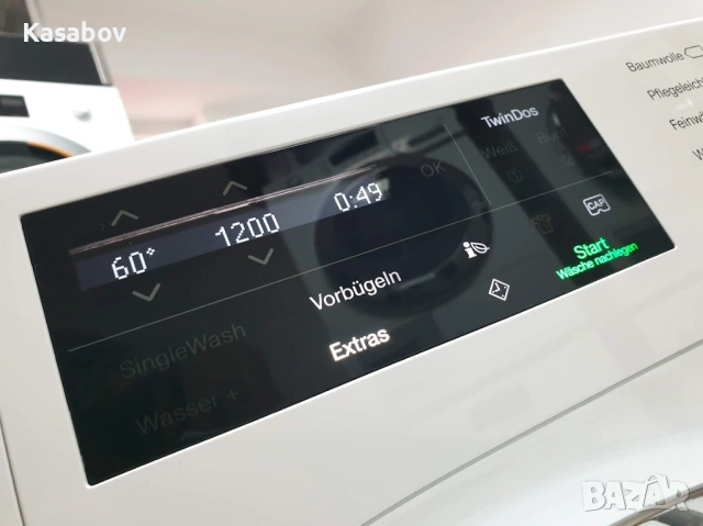Miele 1600rpm 9кг Wi-Fi TwinDos Пералня Миеле 12м Гаранция, снимка 2 - Перални - 53388769