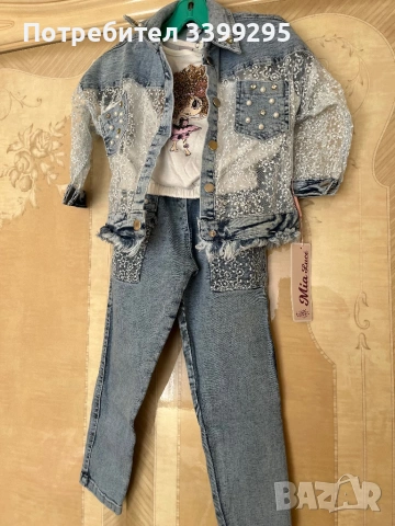 НОВ! Страхотен сет за момичета, снимка 2 - Детски комплекти - 53647406