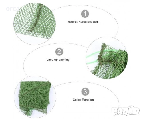 Живарник торба с винилово и силиконово покритие 50х70см – удобен, снимка 2 - Такъми - 51455978