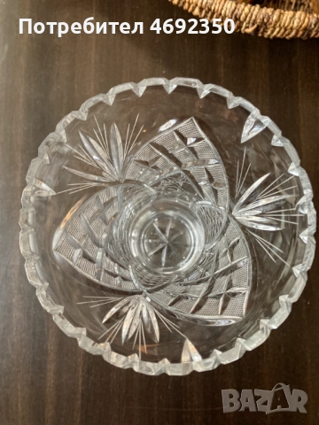 Красива кристална ваза, снимка 3 - Вази - 52910980