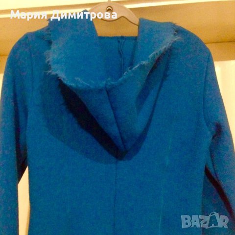 Модерно бутиково сако с качулка 100% Вълна НОВО, снимка 6 - Сака - 39306461