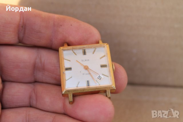 СССР мъжки часовник ''Слава'' 21 камъка, снимка 2 - Мъжки - 44261434