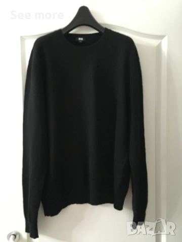 UniQlo мъжки пуловер 100% кашмир L, снимка 6 - Пуловери - 52816655