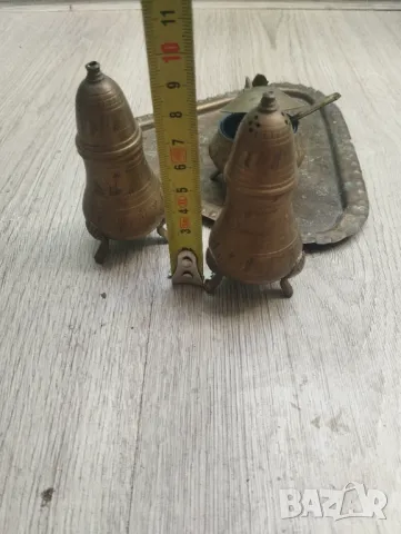 Месингов комплект за сервиране, снимка 2 - Други ценни предмети - 47736331