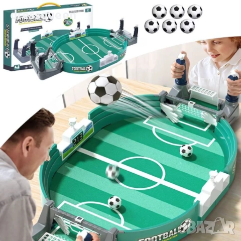 4649 „Интерактивен настолен футбол (57x11 см) – Комплект Мини Арена с 6 топки“, снимка 2 - Други - 53654264