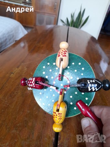 Стара Детска дървена играчка, снимка 5 - Антикварни и старинни предмети - 42420580