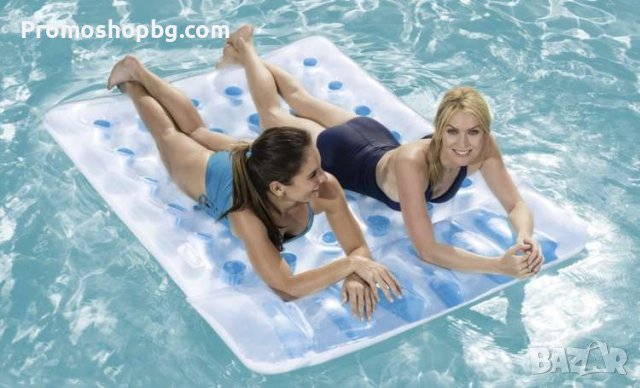 Двоен плажен матрак 193х142 см BESTWAY, надуваем дюшек, плажно легло за двама