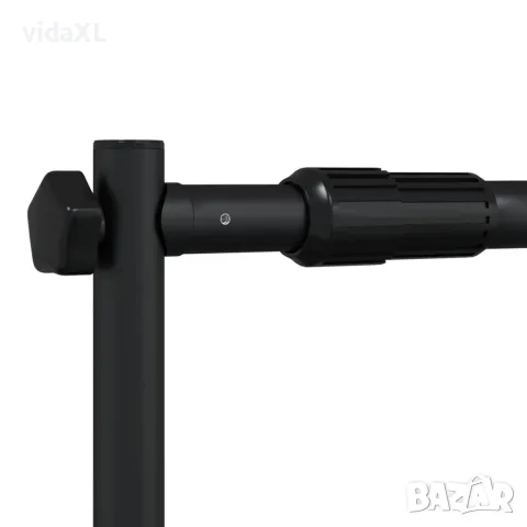 vidaXL Поставки за фон, 2 бр, черно, 305x243 см, стомана, снимка 8 - Светкавици, студийно осветление - 56146712