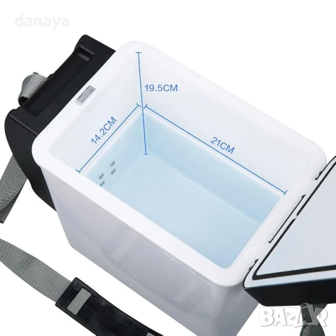 6038 Хладилна чанта за кола 12V с опция за затопляне и поставки за чаши, снимка 11 - Хладилни чанти - 51210786