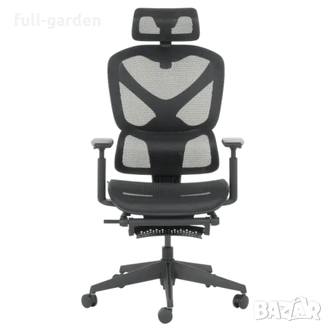 Ергономичен стол COLMAR - черен, снимка 2 - Столове за офис - 19286679