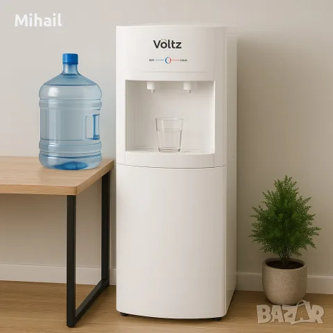 Диспенсър за вода Voltz, 65-420W\15°-90°C, с шкаф, с електронно охлаждане