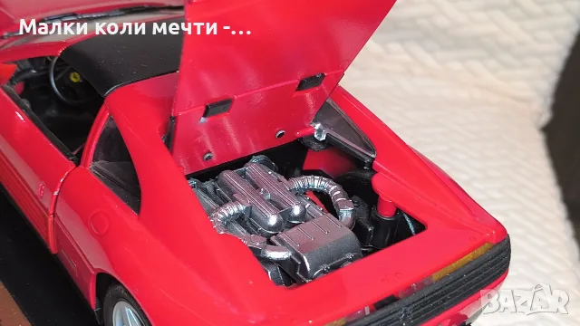 Метална кола Ферари, мащаб 1:18 , снимка 8 - Колекции - 56066499