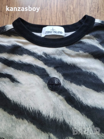 Stone Island Zebra Printed T Shirt - страхотна мъжка тениска С, снимка 3 - Тениски - 53802052