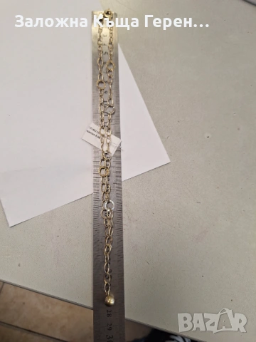 Златно колие 5,08гр.14к, снимка 3 - Колиета, медальони, синджири - 53765814