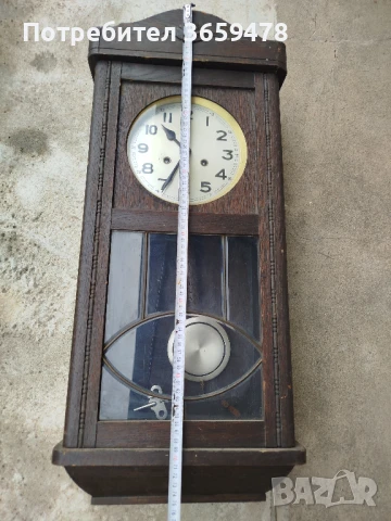 Стар стенен часовник , снимка 2 - Антикварни и старинни предмети - 51422421