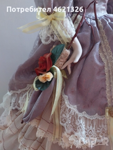 Винтидж колекционерска порцеланова кукла Андреа Alberon Collection нова висока, снимка 6 - Декорация за дома - 52043519