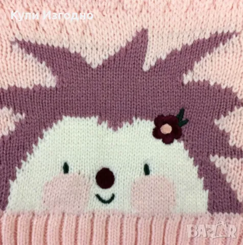 Луксозен марков плетен пуловер за малки принцеси, снимка 3 - Жилетки и елечета за бебе - 48076355