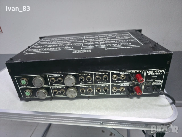 Професионален стерео усилвател  Peavey CS-400. 2х200, снимка 6 - Ресийвъри, усилватели, смесителни пултове - 53566185