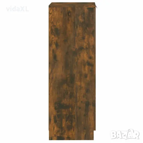 vidaXL Шкаф за обувки, опушен дъб, 30x35x100 см, инженерно дърво, снимка 7 - Скринове - 56147956