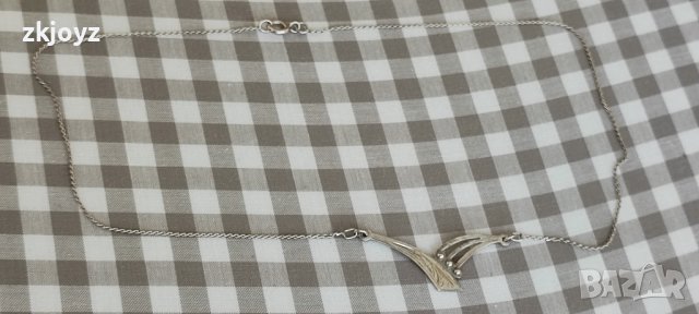 СРЕБЪРНО КОЛИЕ РЪЧНО ГРАВИРАНО 4 гр./ПРОБА 925, снимка 3 - Колиета, медальони, синджири - 44224829