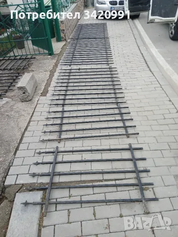 Ограда със декоративни върхове, снимка 4 - Огради и мрежи - 56248504