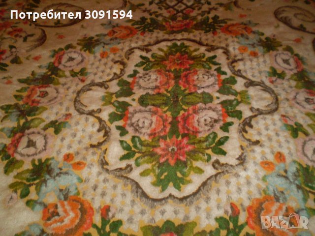 Винтич много цветна  плюшена покривка за легло, снимка 5 - Колекции - 34456074