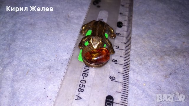 МАЛКА МЕСИНГОВА ЖАБКА с МОНЕТКА и КЕХЛИБАРЧЕ - ФЪН ШУЙ ФИГУРКА за ЩАСТИЕ КЪСМЕТ ПАРИ 34566, снимка 10 - Колекции - 39086896