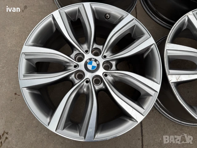 4 бр. оригинални алуминиеви джанти BMW 18 цола 5x112 , централен отвор 66.6, ET57, 8J, снимка 3 - Гуми и джанти - 50492035