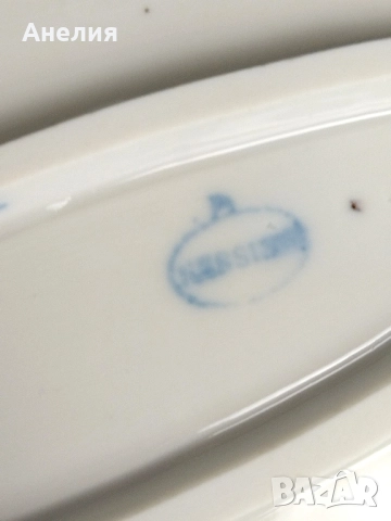 Meissen плато син лук антика, снимка 2 - Чинии - 52409291