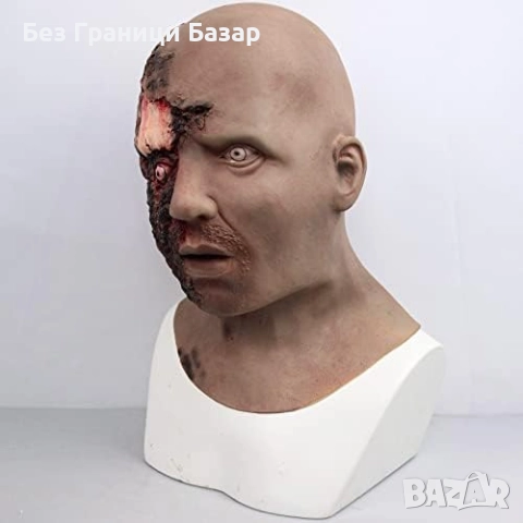 Нова Зомби маска с пълно покритие на главата за карнавал косплей Хелоуин и парти, снимка 7 - Други - 51897456