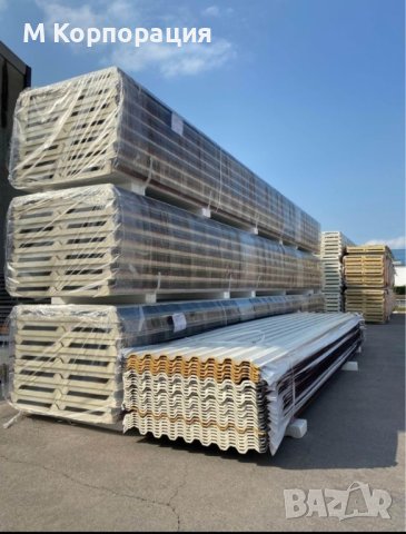 Сандвич панели на склад дебелини от 30мм до 100мм цени от 29,99лв , снимка 2 - Строителни материали - 44288196