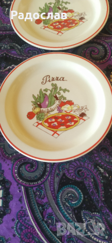 гръцки чинии за пица, снимка 2 - Чинии - 44795618
