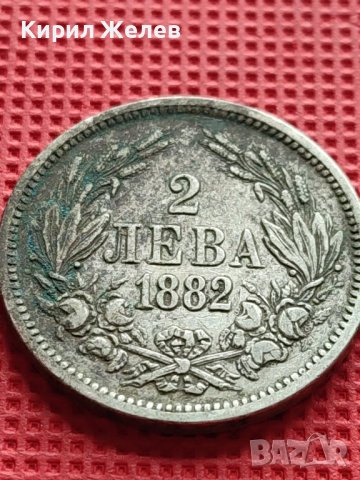 СРЕБЪРНА МОНЕТА 2 лева 1882г. КНЯЖЕСТВО БЪЛГАРИЯ СЪЕДИНЕНИЕТО ПРАВИ СИЛАТА ЗА КОЛЕКЦИЯ 40743, снимка 5 - Нумизматика и бонистика - 42505099