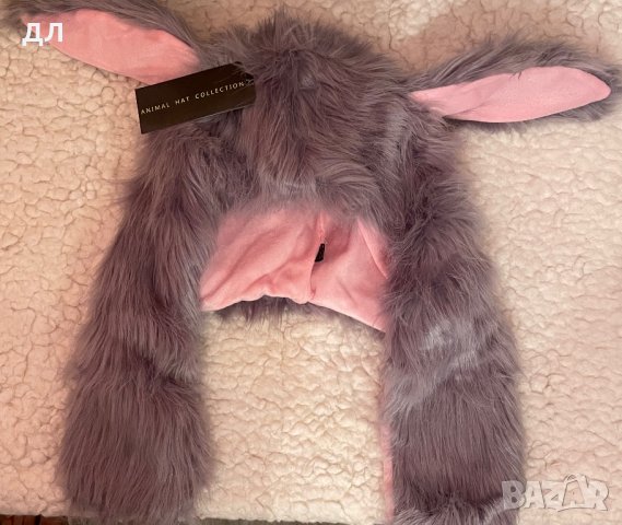 Зимна шапка зайче, снимка 2 - Шапки, шалове и ръкавици - 39162429