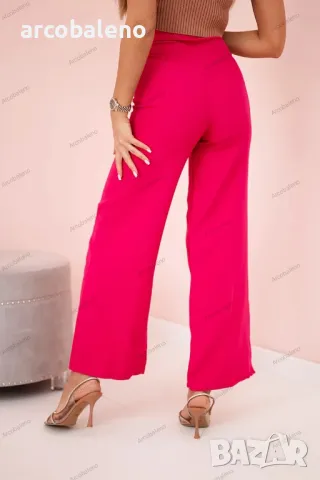 Дамски панталон с широки крачоли, 3цвята , снимка 5 - Панталони - 49832062