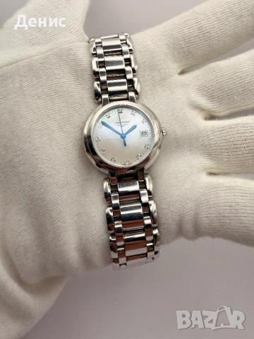 Дамски часовник Longines PrimaLuna – седеф и диаманти | Swiss Made, снимка 2 - Дамски - 52874699