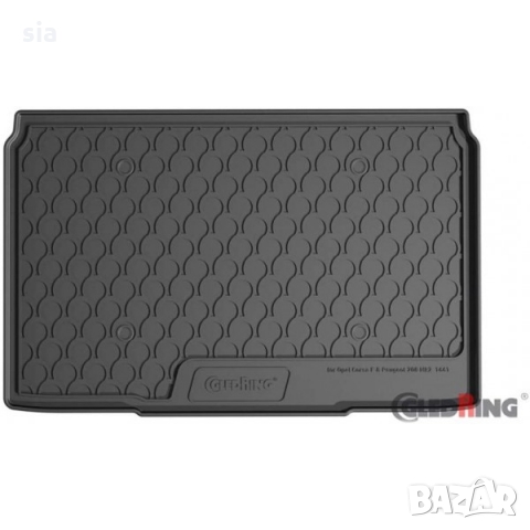 Гумена стелкa за багажник Gledring съвместима за OPEL CORSA F / PEUGEOT 208 Mk2 2019+