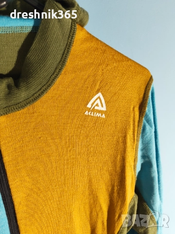 ACLIMA Мерино Блуза с боне Мъжко/S, снимка 2 - Блузи - 51491466