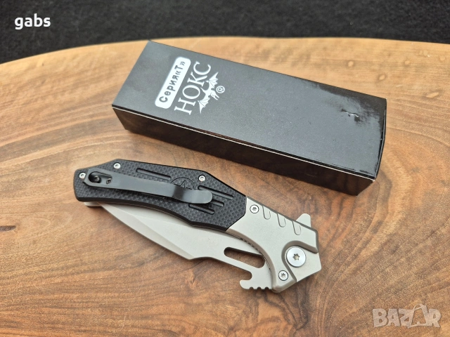 Руски сгъваем нож НОКС Мантуст-2С, снимка 6 - Ножове - 53005785