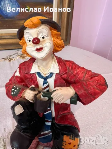 Винтидж фигура на клоун в отлично състояние., снимка 4 - Колекции - 49670577