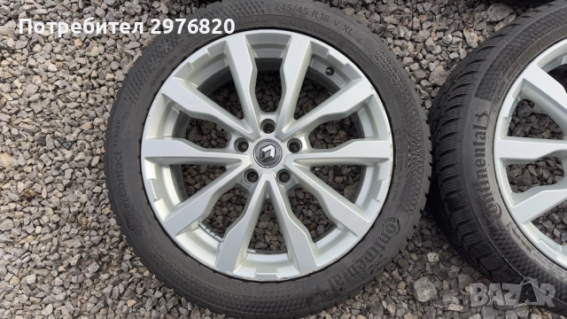 Зимни гуми с джанти 245/45R18 Renault, снимка 3 - Гуми и джанти - 52638067
